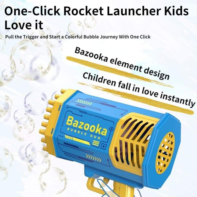 Upgraded Bazooka Bubble Gun Rocket Machine 69 Holes